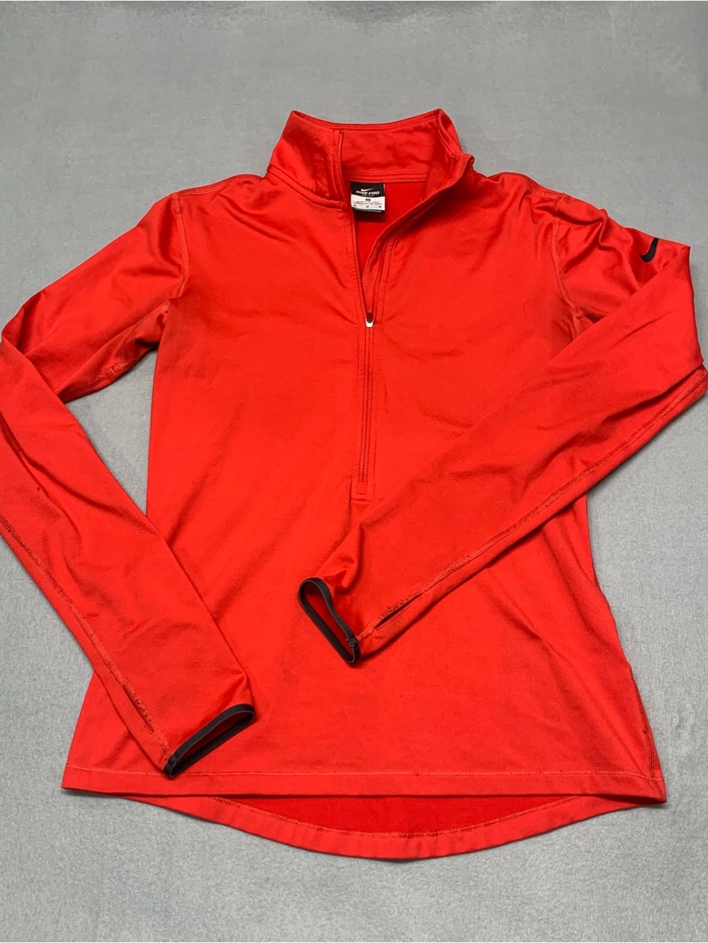 Nike Women's Bright Red Half-Zip Ski Top